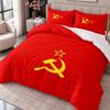 Soviet Union 3Pcs Bedding Set Duvet Cover With Two Pillowcases For Bedroom Home Decoration