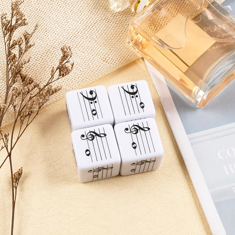 

4Pcs Music Staff Dice Twelve-Tone Scale Music Interval Theory Learning for Composition Improvisation Music Education Teaching