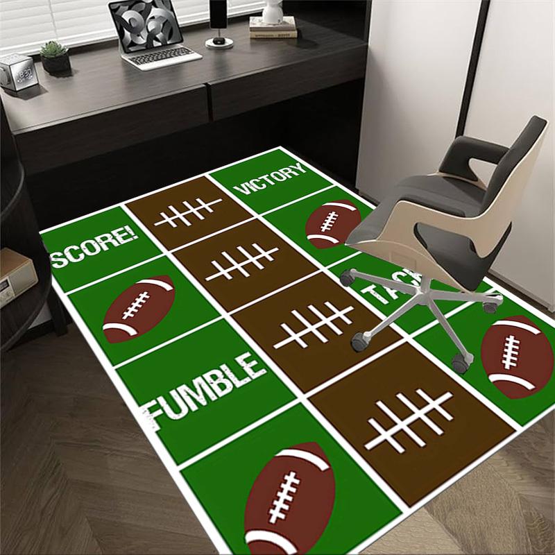 

1PC Football Score! Non-Slip Floor Carpet Compatible for Office&Living Room&Bedroom&Dining room - Flat - Weave Machine-S0339 60cm by 90cm