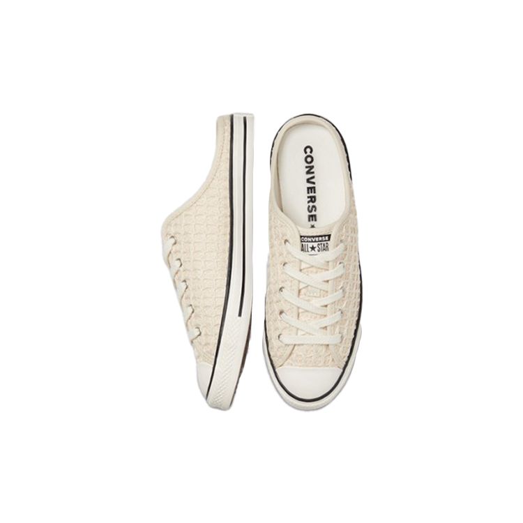 Converse Chuck Taylor All Star Dainty Mule Comfortable Simple Durable Breathable Low Top Canvas Shoes Women Sneaker Beige 571900C