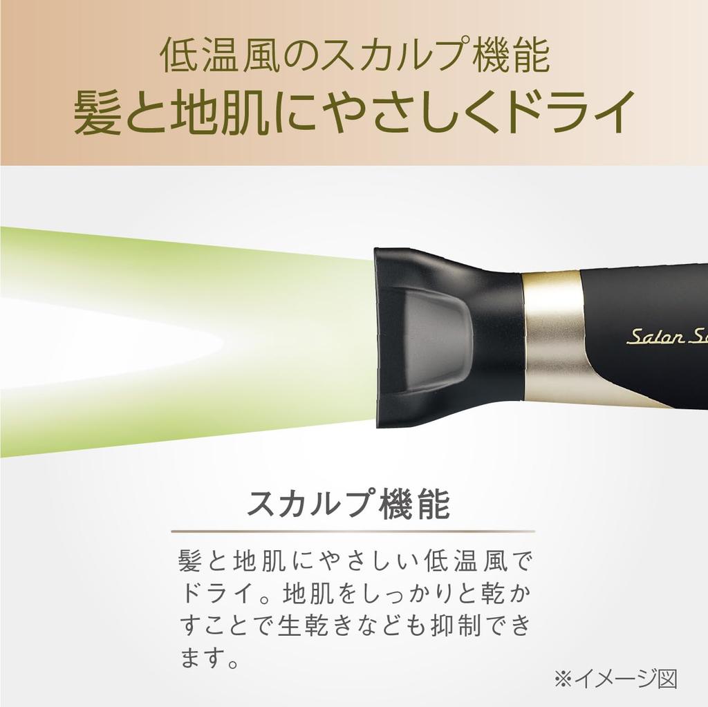 Koizumi Hair Ion High Salon Brushless DC Automatic 5 Levels of Air Flow Scalp Black Dryer, Balance, Speed, Sense, Motor, Hot/Cold Switching,