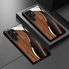 Simple Brown Textured Glass Phone Case Suitable for Samsung Galaxy S26 S25 S24 S23 S22 S20 FE/Ultra/Plus Anti Drop Back Cover