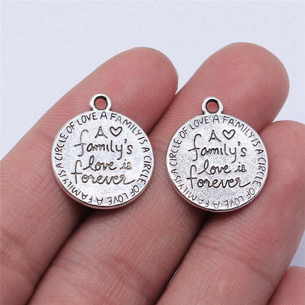 Charms Rectangle Tags Badges Friendship Pendants Minimalist Jewelry Components QC104