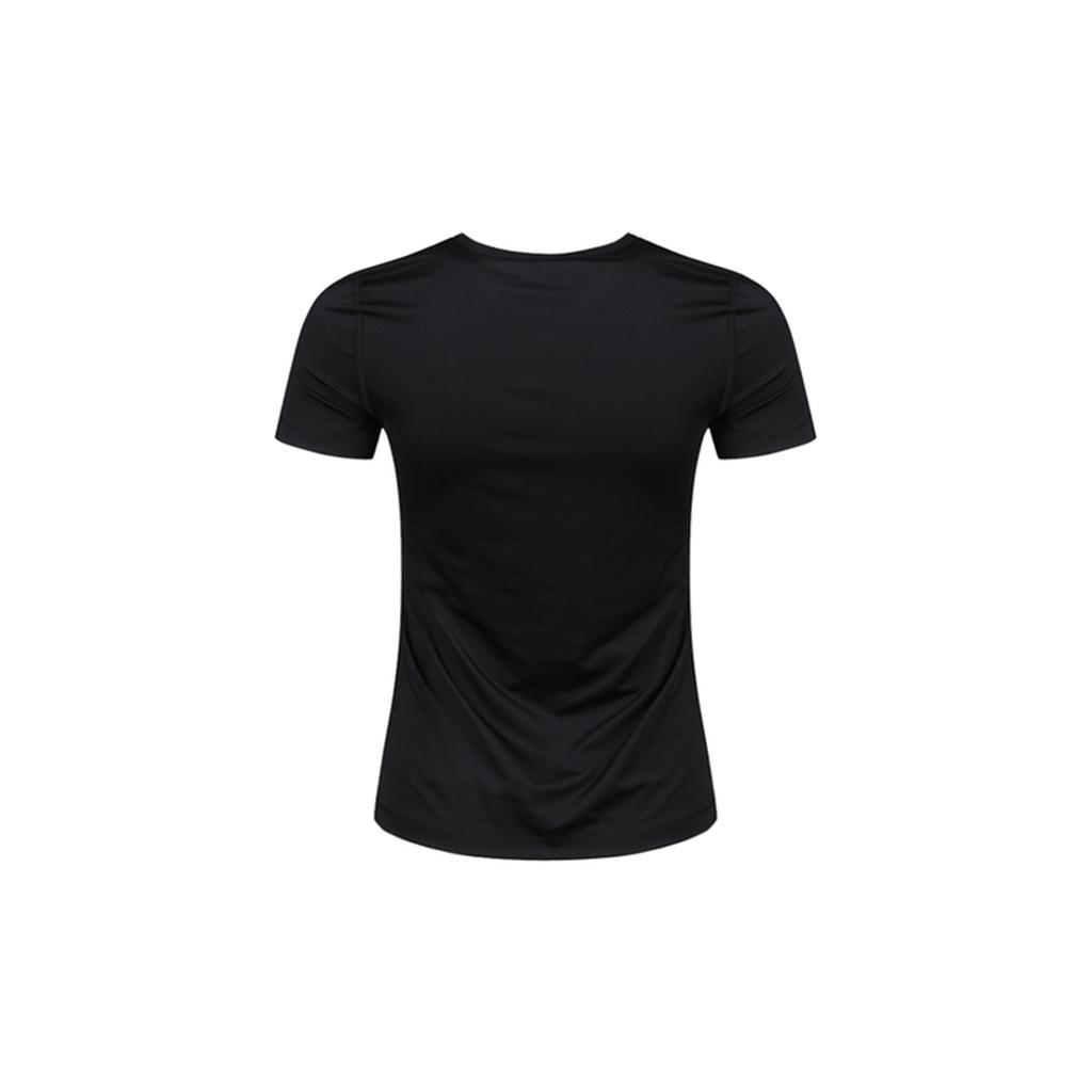 Nike Pro Mesh Dri-Fit Slim-Fit Breathable Quick-Dry Training Short-Sleeve T-Shirt Women Tops Black AO9952-010