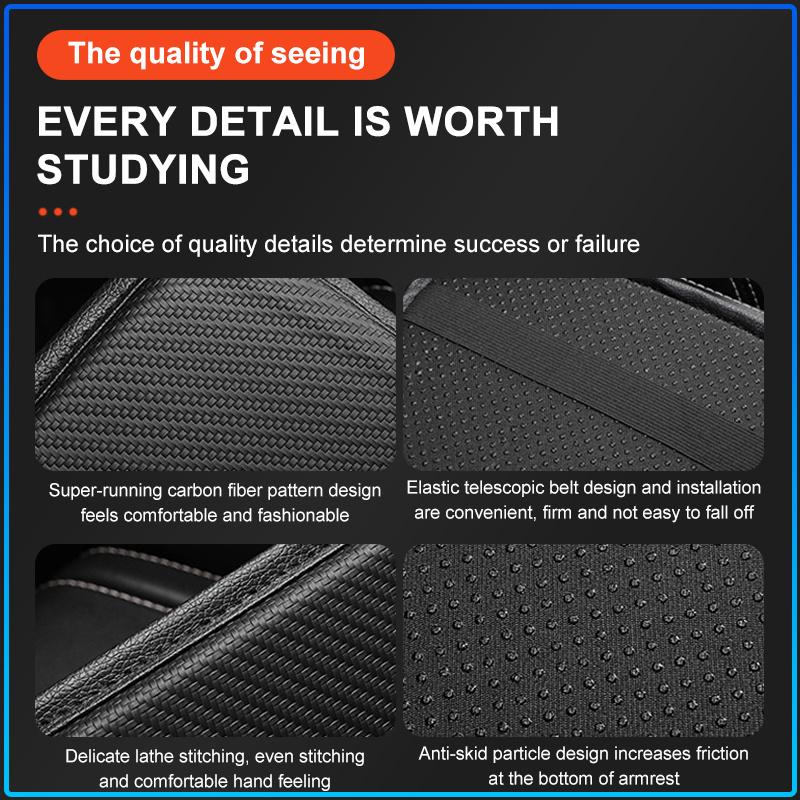 1Pcs Car Armrest Box Mats Leather Center Console Covers Emblem For Land Rover Freelander 2 L2 L319 L462 LF Range Sport Evoque L322 Discovery 2 3 4 5