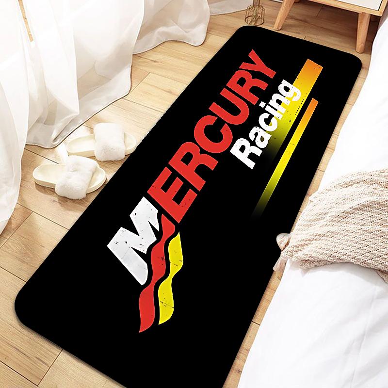 Mercury Racing Fußmatte Eingang Rutschfeste Fußmatte Waschbarer Küchenteppich Wohnzimmer Flur Teppiche Badezimmer Bad Türvorleger