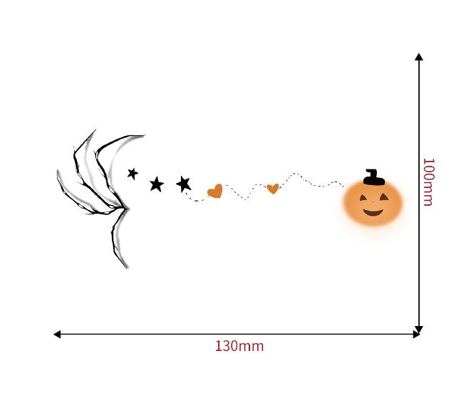 1set Halloween Face Tattoo Stickers Pumpkin Bat Star Moon Fake Freckles Temporary Tattoo Stickers for Music Party Festival Decor