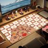 Capybara Cartoon Farbige Mauspads Große Gaming Tischunterlage Rutschfeste Laptop Tablet Große Mauspads XXL Matte Mini PC Spielmatte Mit Verriegeltem Rand