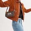 Coach Penn 21 Pferd und Kutsche Druck Reißverschluss Handtasche Damen Handtaschen Trüffel CM712-B4TXN