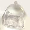 Bird Feeder Transparent Parrot Food Box Spill proof Cup Bird Automatic Feeder
