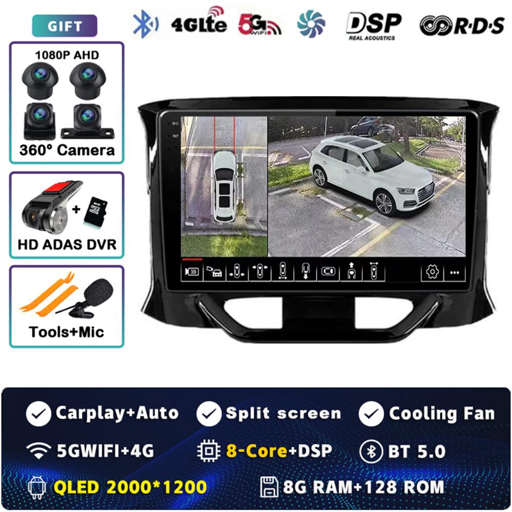 Android 14 Carplay Auto For LADA X Ray Xray 2015 - 2019 Car Radio Player Multimedia Stereo Navigation 4G+WIFI Head Unit Video BT