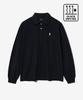 YALE Oversized Heritage Dan Quick Dry Pique Polo Shirt Black