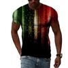 Summer Fashion Abstract Multidimensional Graphic T Shirts For Men Casual 3D Print Harajuku Personality Round Neck Short Sleeve