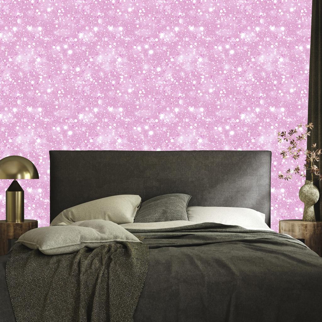 Powder Pink and Lavender Glitter Wallpaper for Living Room and Bedroom 50x1000