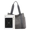 Canvas Tote Bag For Women With Zipper Pockets And Retro Style For Daily Use