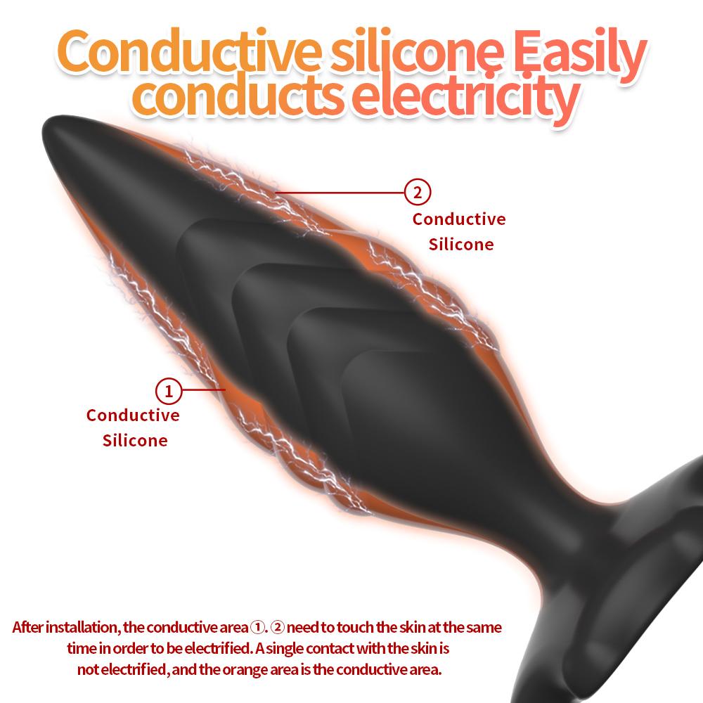 Electric Shock Butt Anal Plug Male Prostate Massager Orgasm Stim Masturbator Vaginal Stimulator Anus Expansion Adult Sex Toys