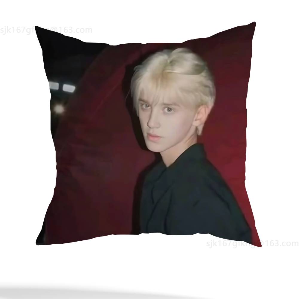 Actor D-Draco M-Malfoy Pillow Case Square Double-Sided Printing Short Plush Sofa Cushion Cover Bedroom Bedside Pillow