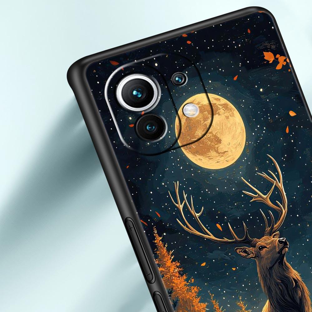 Deer Lichee Pattern Phone Case Cover for Xiaomi Mi 17 15 14 13 12 11 Ultra 15T 14T 13T 12T 11T Pro Lite 5G Soft TPU Shell Capas