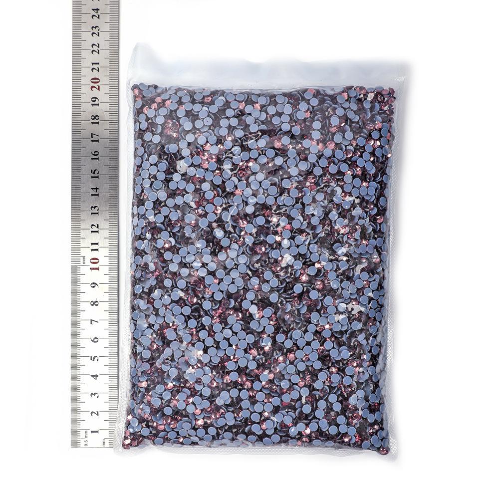 Weichen Imitation Austrian Hot Diamond Big Bag, Grid Glue Glass Rhinestone Hot Melt Glue Bottom Drill Clothing Accessories