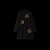HECO New Chinese Style Embroidered Acetate Long-Sleeve Cheongsam Dress