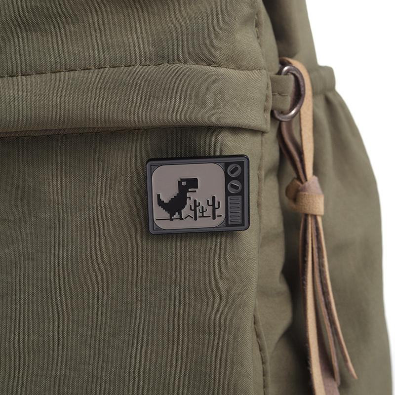 Dinosaur Games Enamel Pins Custom Television Brooches Lapel Badges Cartoon Animal Jewelry Gift for Kids Friends