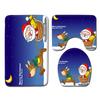 Christmas Bathroom Floor Mat Toilet Three-Piece Set