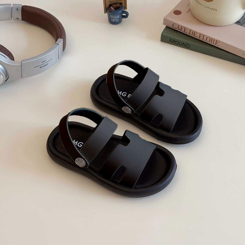 Korean-style Slip-on Casual Soft Sole Beach Sandals for Girls