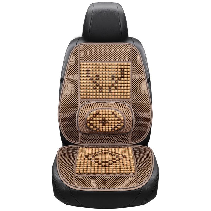Universal Ventilated Wooden Bead Car Seat Cushion for All Seasons