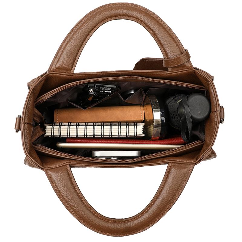 Elegant Embossed Flower Design Faux Leather Tote Bag with Adjustable Shoulder Strap