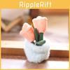 Plush Tulip Plant Keychain With Soft Pp Cotton For Gift Gift For Teens