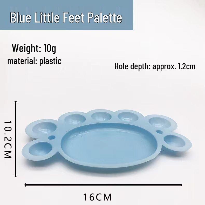Disposable White Plastic Painting Palette for Acrylic and Oil Paints