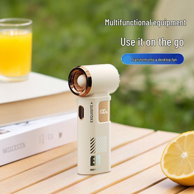 

Portable USB Electric Fan with Ultra-Long Battery and 120 Speeds for Outdoor Use Popular Portable Mini Fan абрикосовый