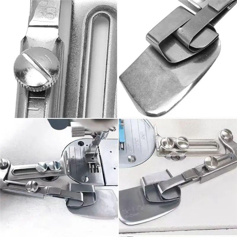 M-Modern-2 PCS Sewing Rolled Hemmer Foot Sewing Machine Presser Foot Adjustable Drawing Roller Hemming Machine