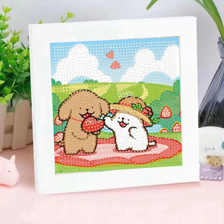 Diamond Painting Diy Children'S Handmade Sticker Lines Puppy Cartoon Decoration Sticker Painting