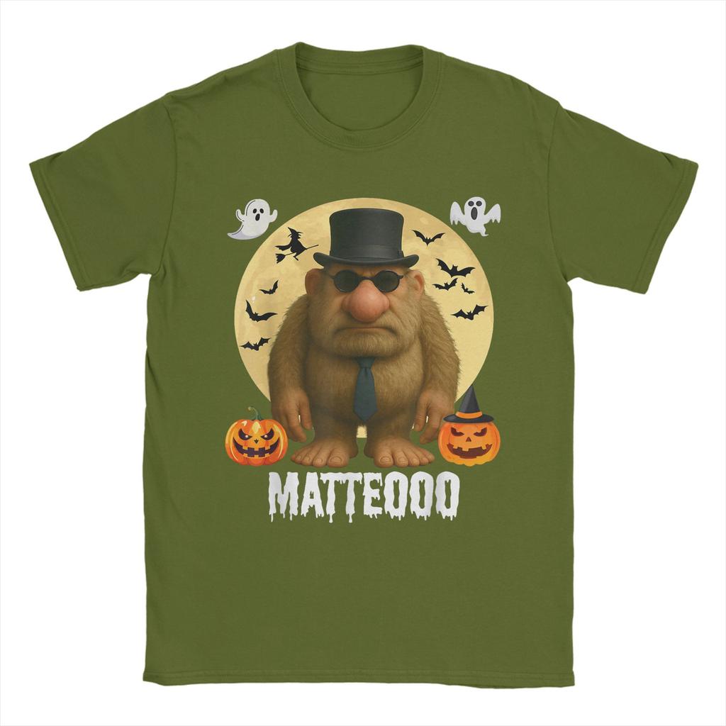 Matteo Mateo Matteooo Italienischer Hirnfäule Meme Halloween T-Shirt Für Mann Sommer T-Shirts Rundhals Harajuku T-Shirt Kleidung