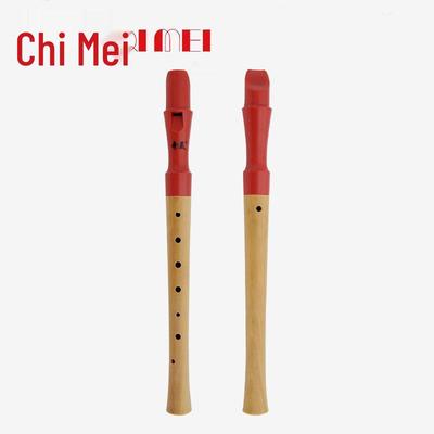 Chimei 8-Hole Wooden Soprano Recorder, English/German Style, Adult Teaching Instrument