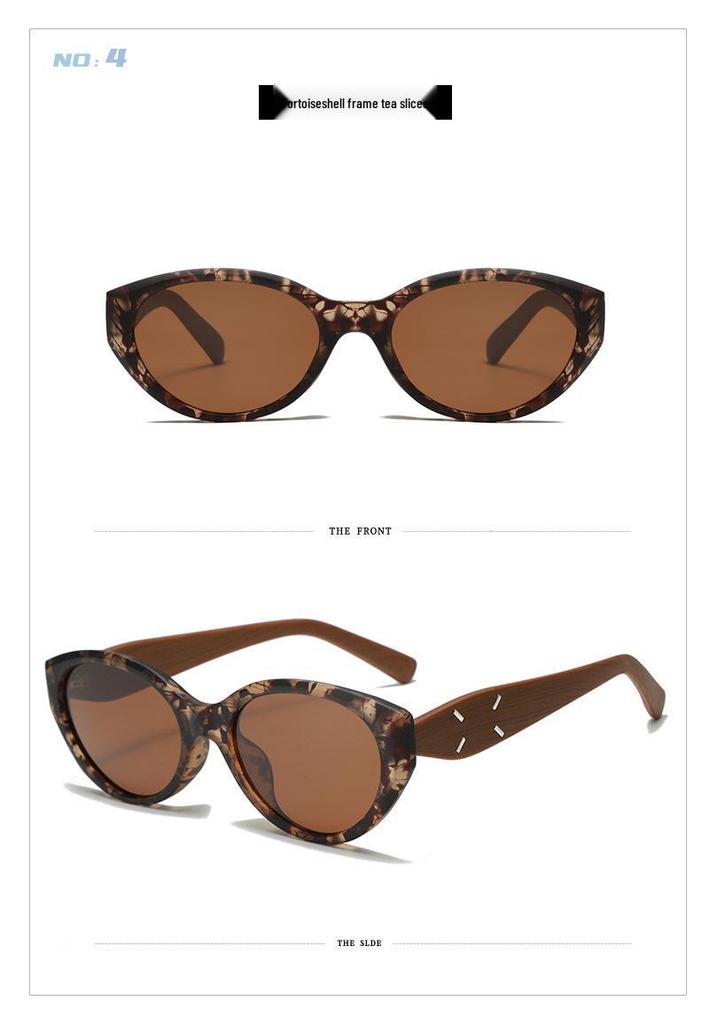Retro Cat Eye Polarized Sunglasses - Concave Style, Anti-Glare Women's High-End Design