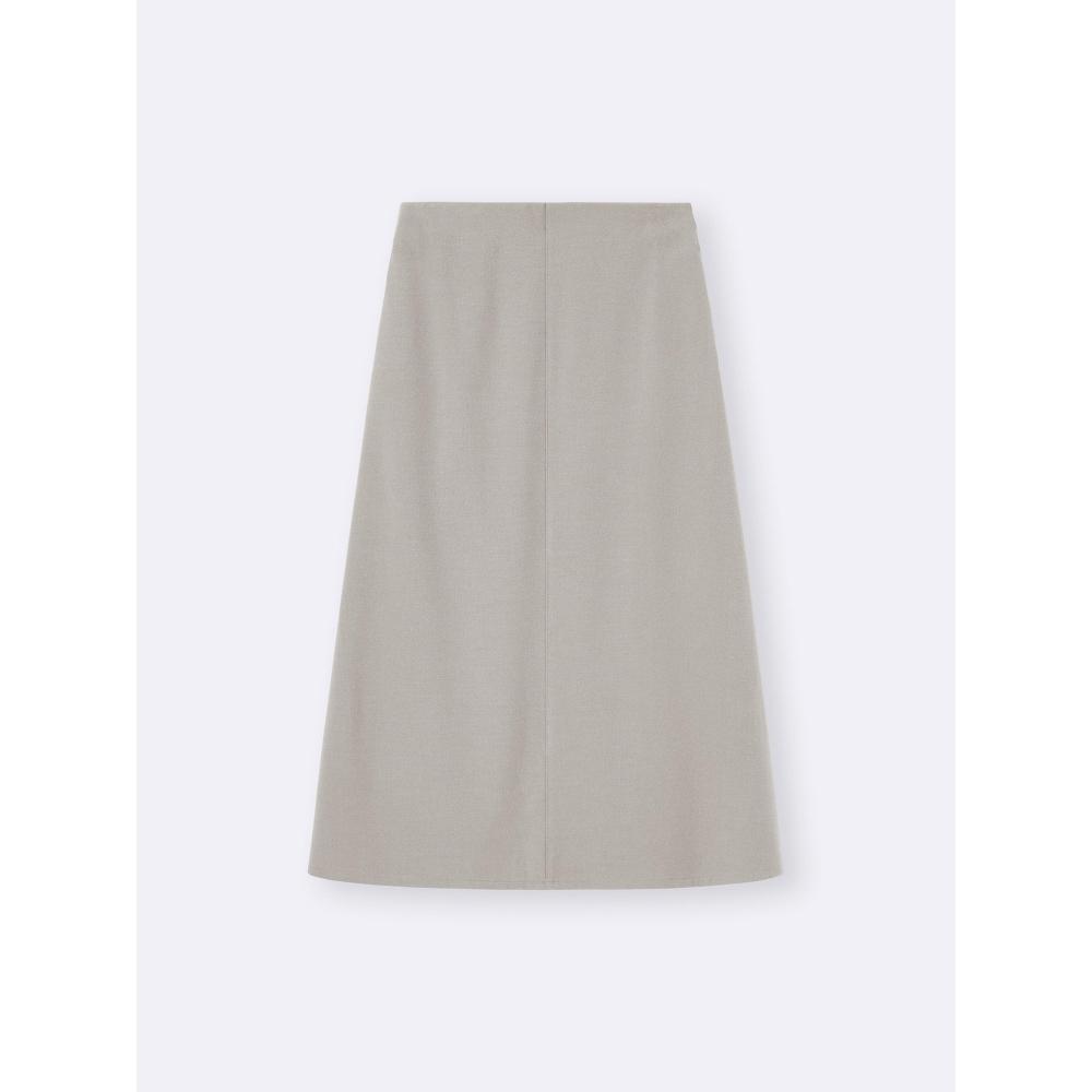 Gu Brushed Flare Skirt