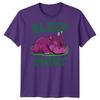 Sleep Shirt Hippo Unisexs T Shirt Cartoon Animal