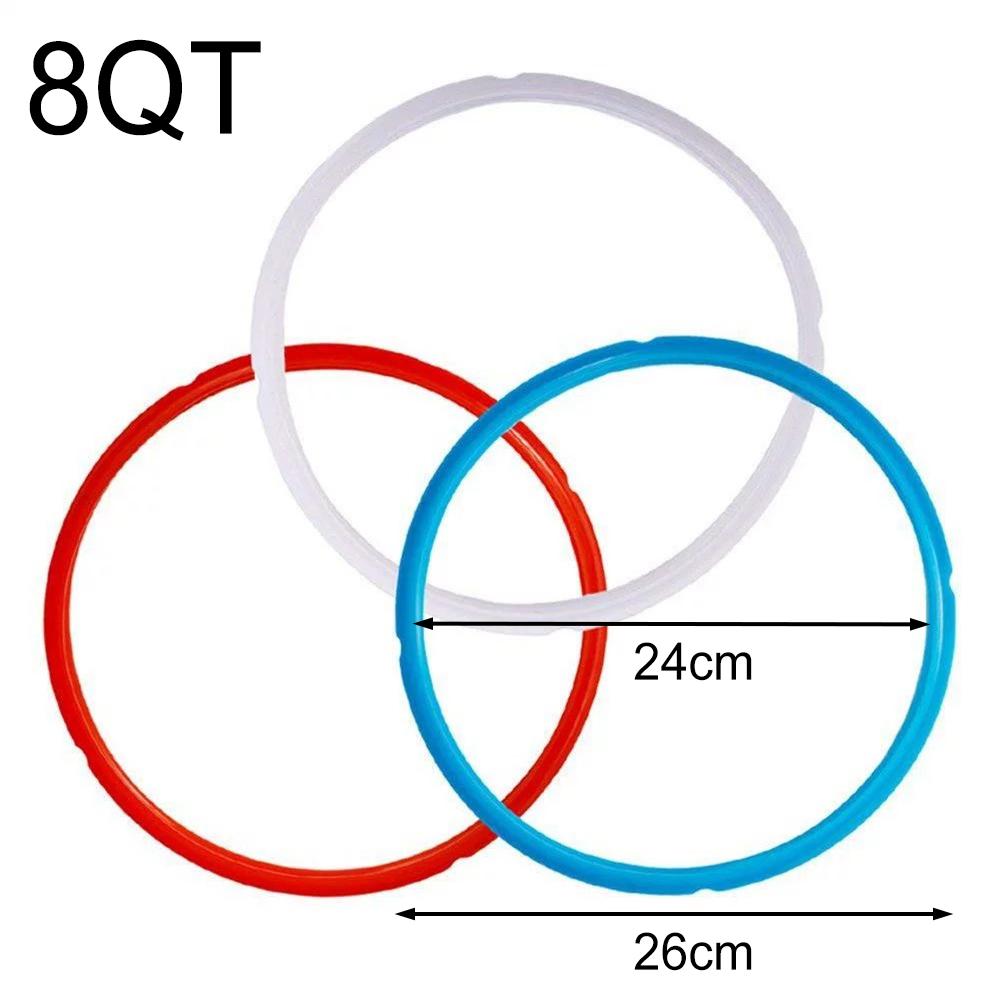 Adapter Airtight Gasket Inner Diameter 22cm, Outer Diameter 24cm Silicone Sealing Ring Mixing Taste Prevention