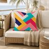 Striped ColorBlocking Art Pattern Pillow Case for Sofa Living Room Home office Decor Protective Cover