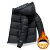 Winter New Graphene Black Gold Cotton-padded Coat Men's Casual Thickened Warm Hooded Cotton-padded Jacket