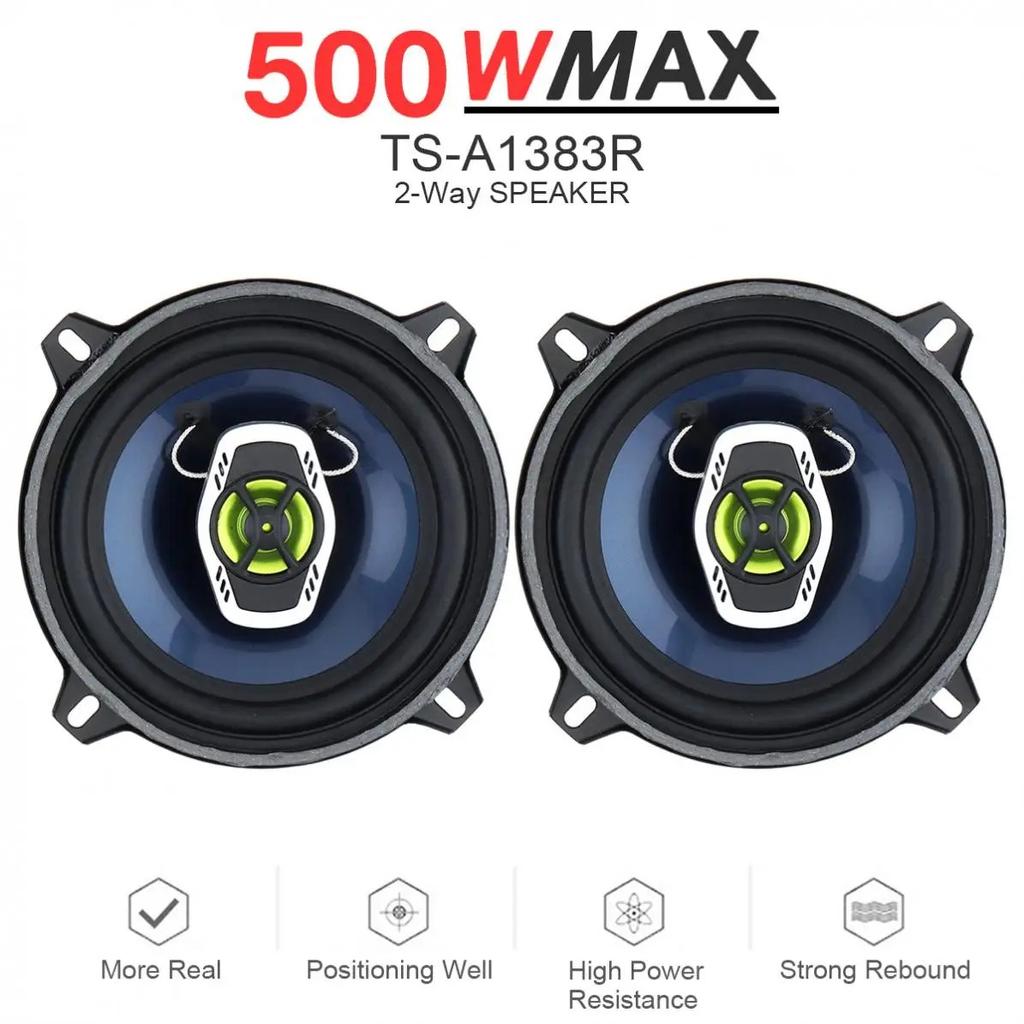Coaxial Speakers 5 Inch 500W 2 Way Car Coaxial Auto Audio Music Stereo Full Range Frequency Hifi Speakers Non Destructive