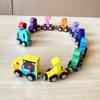 Children's Magnetic Wooden Number Train Toy – Colorful Baby Learning Set