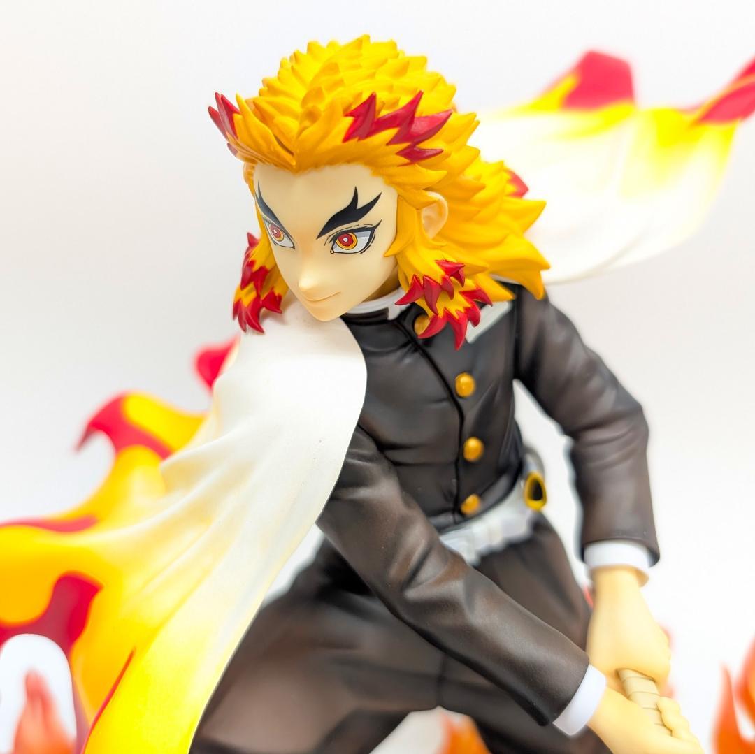 

[USED] Demon Slayer: Kimetsu no Yaiba Rengoku Kyojuro Figure Kotobukiya ARTFX J Current condition