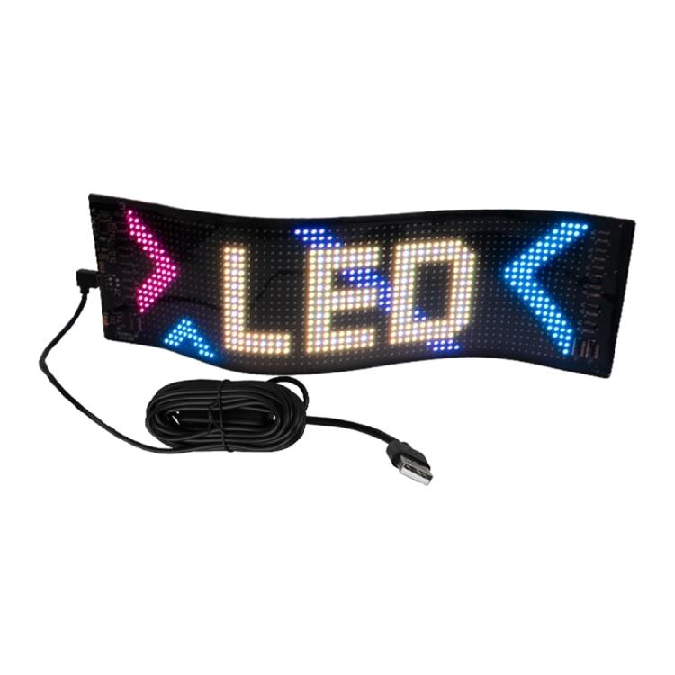 USB 5V Scrolling Led Matrixes Panel Waterproof App Programmable Flexible LED Sign