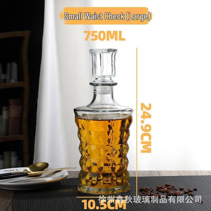 Crystal Whiskey & Wine Glass Bottles - Sealed & Empty for Homebrew
