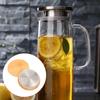 2Pcs Stainless Steel Water Pitcher Lid Tear-Resistant Silicone Ring Sealing Replacement Filter Cover Household Tea Pot Lid