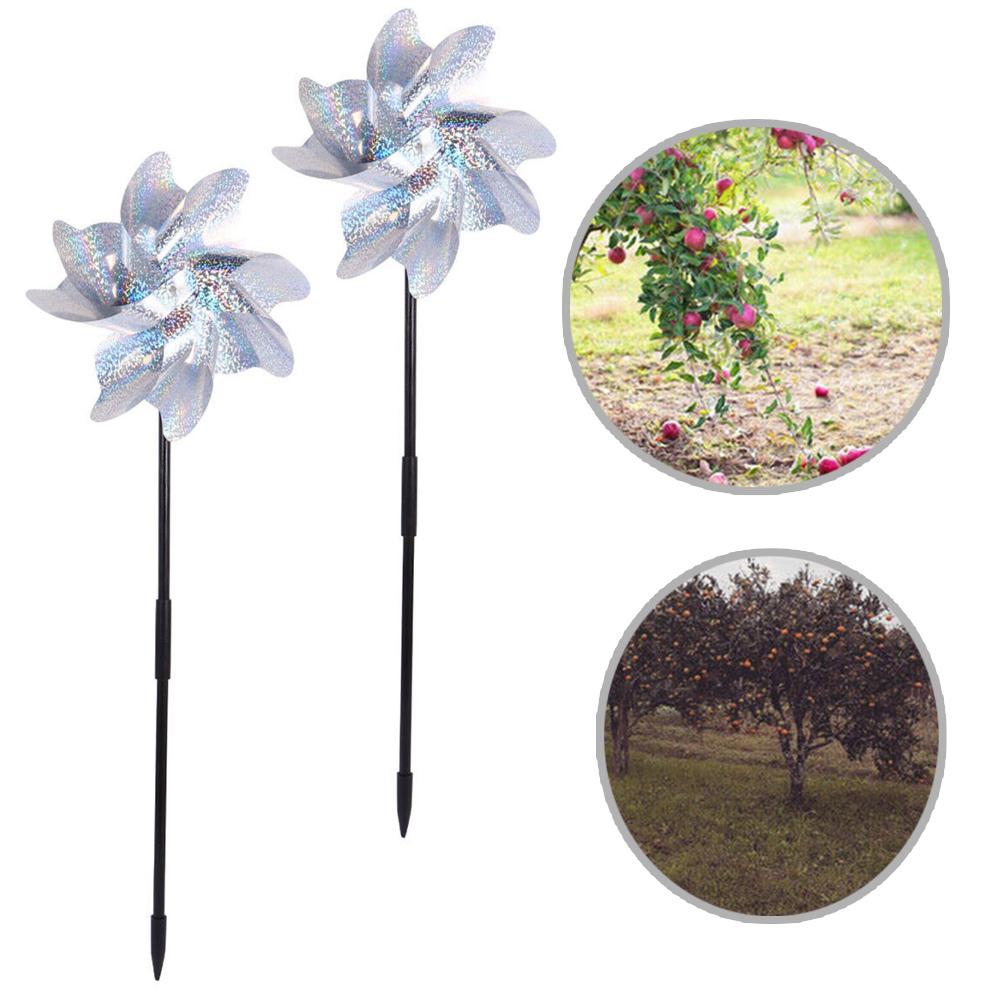 Bird Deterrent Garden Wind Chimes Outdoor Windmill Beautiful Design Bright Colors Fun Focal Point PVC Material