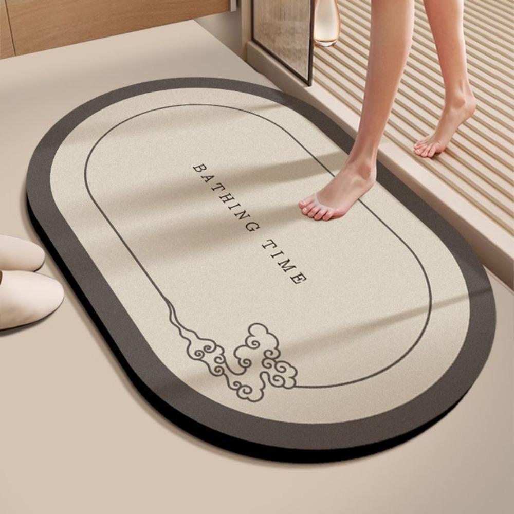 Bathroom Non-slip Carpet Absorbent Toilet Door Diatom Mud Quick-drying Foot Mat